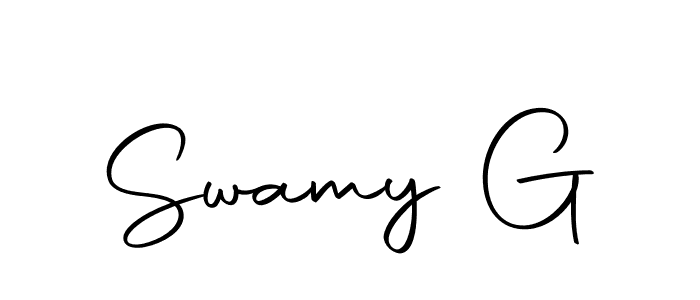 How to make Swamy G name signature. Use Autography-DOLnW style for creating short signs online. This is the latest handwritten sign. Swamy G signature style 10 images and pictures png