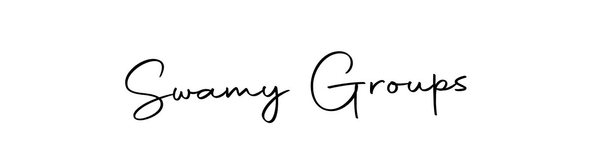 Make a beautiful signature design for name Swamy Groups. With this signature (Autography-DOLnW) style, you can create a handwritten signature for free. Swamy Groups signature style 10 images and pictures png