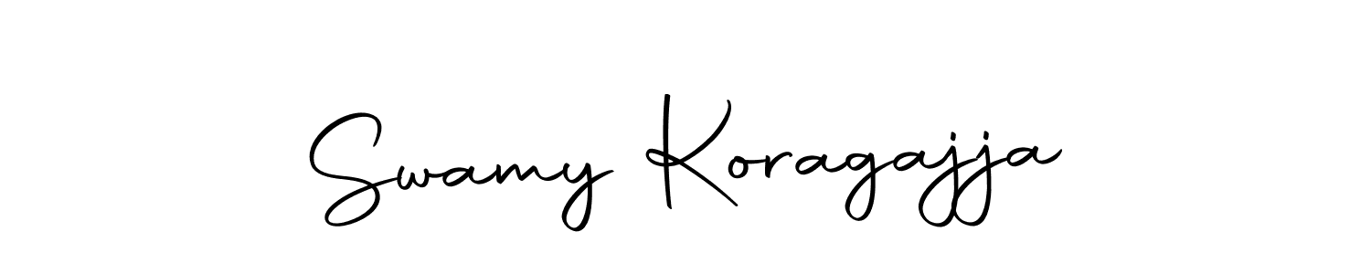 The best way (Autography-DOLnW) to make a short signature is to pick only two or three words in your name. The name Swamy Koragajja include a total of six letters. For converting this name. Swamy Koragajja signature style 10 images and pictures png