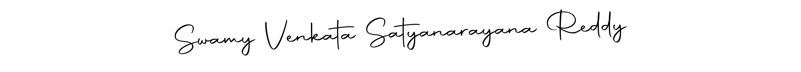 How to make Swamy Venkata Satyanarayana Reddy name signature. Use Autography-DOLnW style for creating short signs online. This is the latest handwritten sign. Swamy Venkata Satyanarayana Reddy signature style 10 images and pictures png