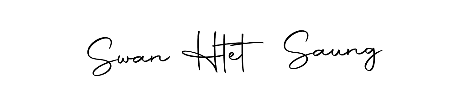 You should practise on your own different ways (Autography-DOLnW) to write your name (Swan Htet Saung) in signature. don't let someone else do it for you. Swan Htet Saung signature style 10 images and pictures png