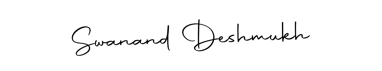 Design your own signature with our free online signature maker. With this signature software, you can create a handwritten (Autography-DOLnW) signature for name Swanand Deshmukh. Swanand Deshmukh signature style 10 images and pictures png