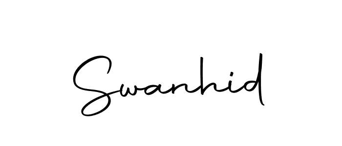 Swanhid stylish signature style. Best Handwritten Sign (Autography-DOLnW) for my name. Handwritten Signature Collection Ideas for my name Swanhid. Swanhid signature style 10 images and pictures png