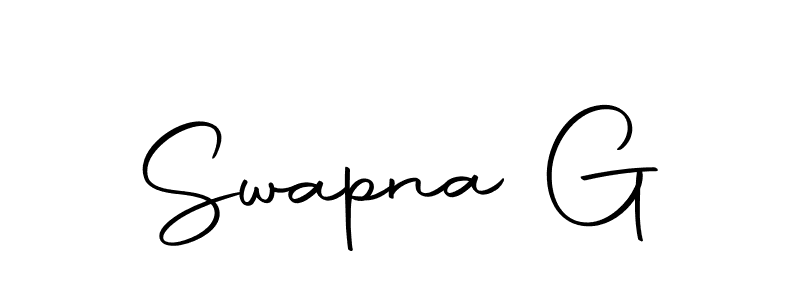 The best way (Autography-DOLnW) to make a short signature is to pick only two or three words in your name. The name Swapna G include a total of six letters. For converting this name. Swapna G signature style 10 images and pictures png
