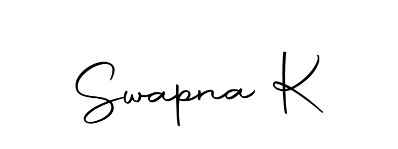 Make a beautiful signature design for name Swapna K. With this signature (Autography-DOLnW) style, you can create a handwritten signature for free. Swapna K signature style 10 images and pictures png