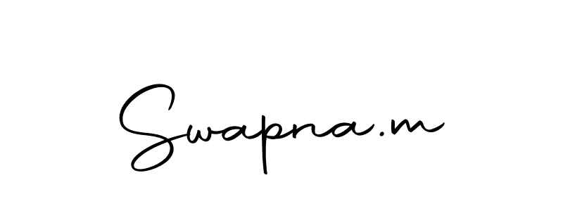 Make a short Swapna.m signature style. Manage your documents anywhere anytime using Autography-DOLnW. Create and add eSignatures, submit forms, share and send files easily. Swapna.m signature style 10 images and pictures png
