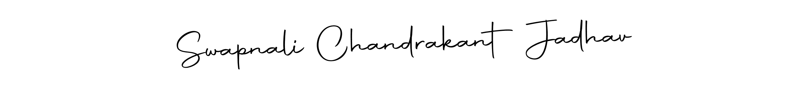 Design your own signature with our free online signature maker. With this signature software, you can create a handwritten (Autography-DOLnW) signature for name Swapnali Chandrakant Jadhav. Swapnali Chandrakant Jadhav signature style 10 images and pictures png