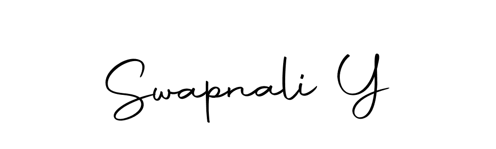 Create a beautiful signature design for name Swapnali Y. With this signature (Autography-DOLnW) fonts, you can make a handwritten signature for free. Swapnali Y signature style 10 images and pictures png