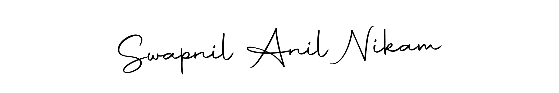 if you are searching for the best signature style for your name Swapnil Anil Nikam. so please give up your signature search. here we have designed multiple signature styles  using Autography-DOLnW. Swapnil Anil Nikam signature style 10 images and pictures png
