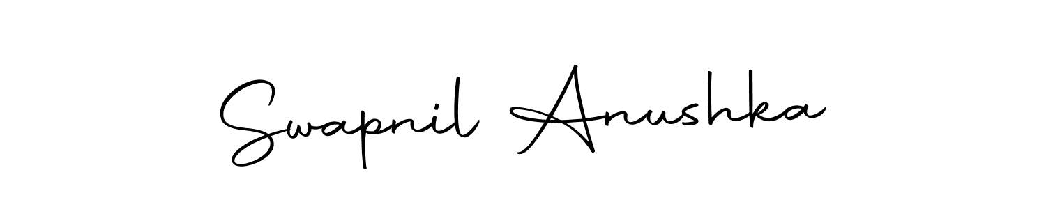 Swapnil Anushka stylish signature style. Best Handwritten Sign (Autography-DOLnW) for my name. Handwritten Signature Collection Ideas for my name Swapnil Anushka. Swapnil Anushka signature style 10 images and pictures png