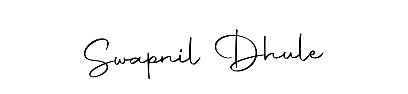 Design your own signature with our free online signature maker. With this signature software, you can create a handwritten (Autography-DOLnW) signature for name Swapnil Dhule. Swapnil Dhule signature style 10 images and pictures png