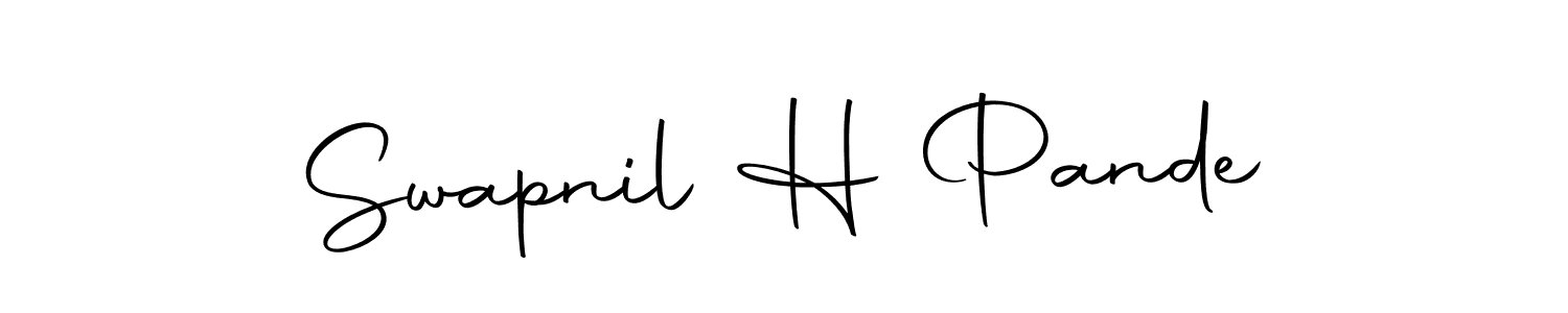 Design your own signature with our free online signature maker. With this signature software, you can create a handwritten (Autography-DOLnW) signature for name Swapnil H Pande. Swapnil H Pande signature style 10 images and pictures png