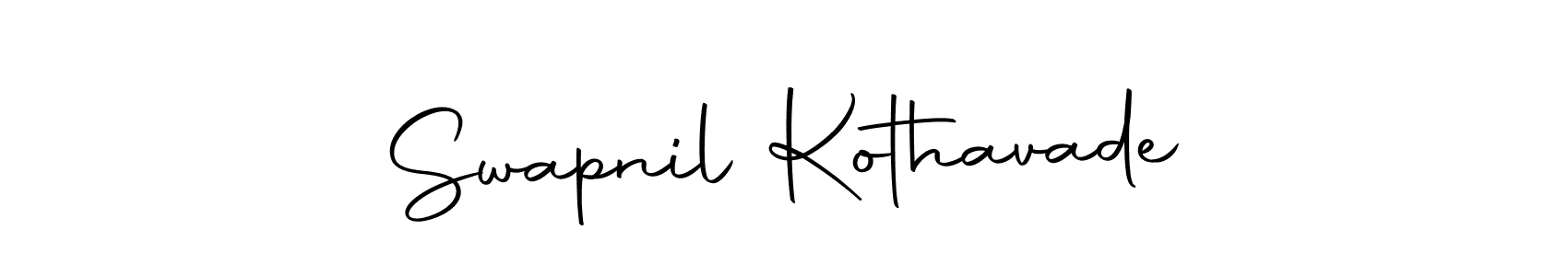 Make a short Swapnil Kothavade signature style. Manage your documents anywhere anytime using Autography-DOLnW. Create and add eSignatures, submit forms, share and send files easily. Swapnil Kothavade signature style 10 images and pictures png