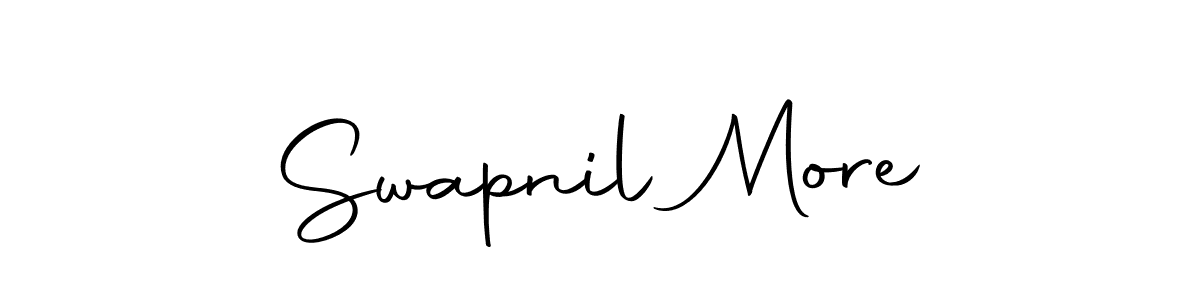 Design your own signature with our free online signature maker. With this signature software, you can create a handwritten (Autography-DOLnW) signature for name Swapnil More. Swapnil More signature style 10 images and pictures png