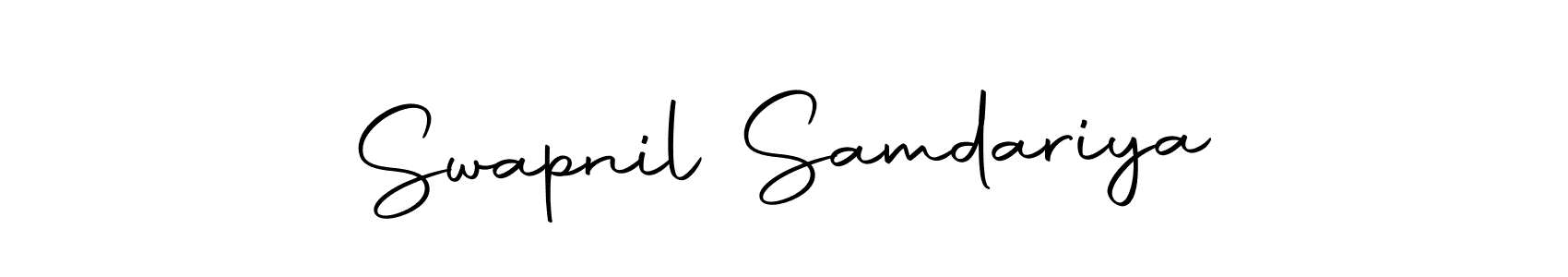 Create a beautiful signature design for name Swapnil Samdariya. With this signature (Autography-DOLnW) fonts, you can make a handwritten signature for free. Swapnil Samdariya signature style 10 images and pictures png
