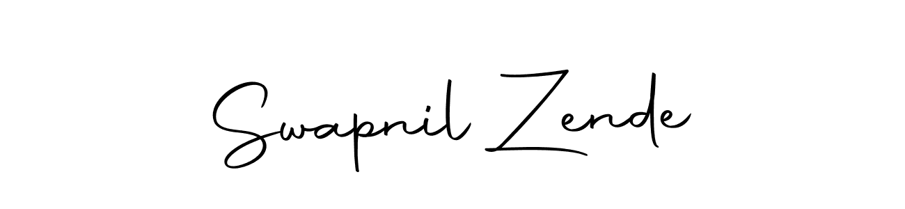 How to make Swapnil Zende signature? Autography-DOLnW is a professional autograph style. Create handwritten signature for Swapnil Zende name. Swapnil Zende signature style 10 images and pictures png