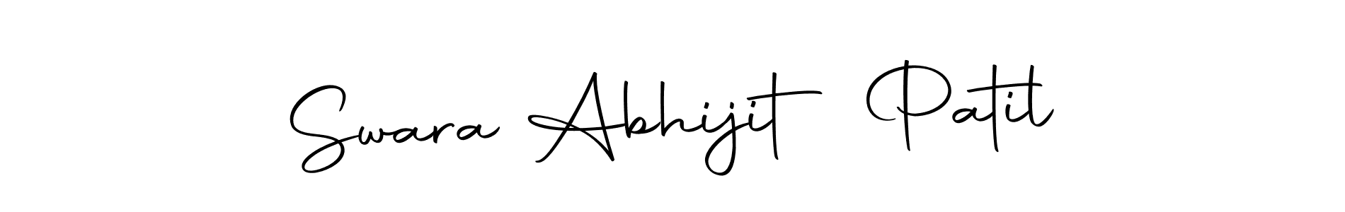 Make a beautiful signature design for name Swara Abhijit Patil. Use this online signature maker to create a handwritten signature for free. Swara Abhijit Patil signature style 10 images and pictures png