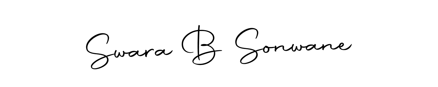 Use a signature maker to create a handwritten signature online. With this signature software, you can design (Autography-DOLnW) your own signature for name Swara B Sonwane. Swara B Sonwane signature style 10 images and pictures png