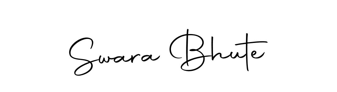 Swara Bhute stylish signature style. Best Handwritten Sign (Autography-DOLnW) for my name. Handwritten Signature Collection Ideas for my name Swara Bhute. Swara Bhute signature style 10 images and pictures png