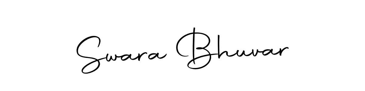 You can use this online signature creator to create a handwritten signature for the name Swara Bhuvar. This is the best online autograph maker. Swara Bhuvar signature style 10 images and pictures png