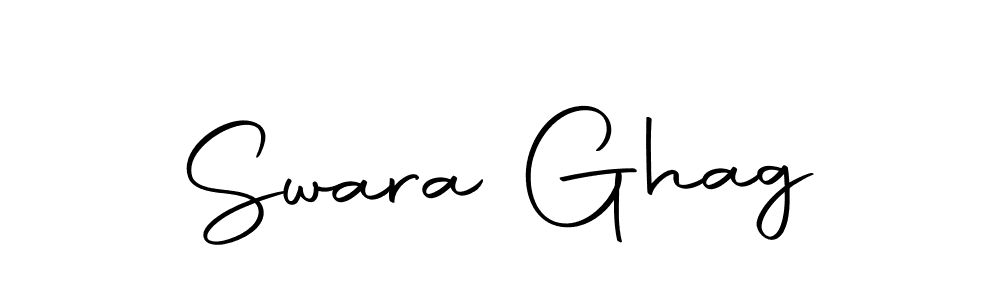You should practise on your own different ways (Autography-DOLnW) to write your name (Swara Ghag) in signature. don't let someone else do it for you. Swara Ghag signature style 10 images and pictures png