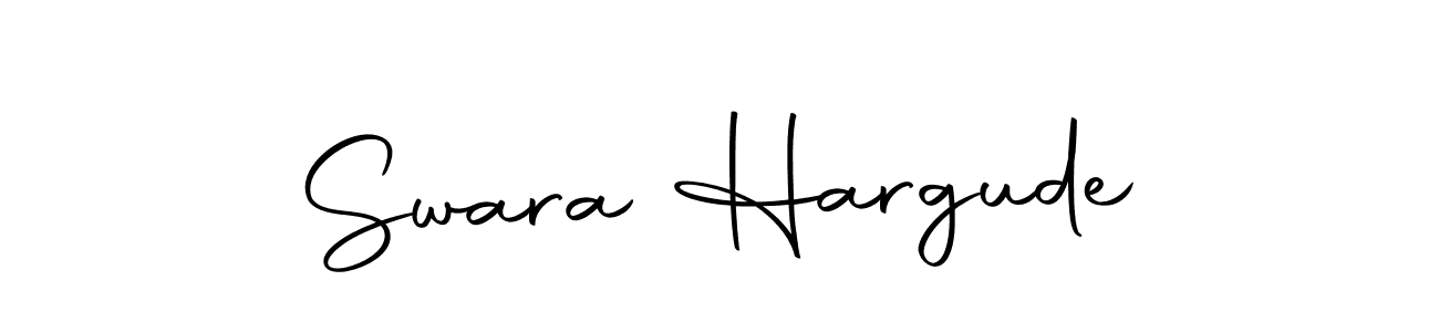Make a beautiful signature design for name Swara Hargude. With this signature (Autography-DOLnW) style, you can create a handwritten signature for free. Swara Hargude signature style 10 images and pictures png