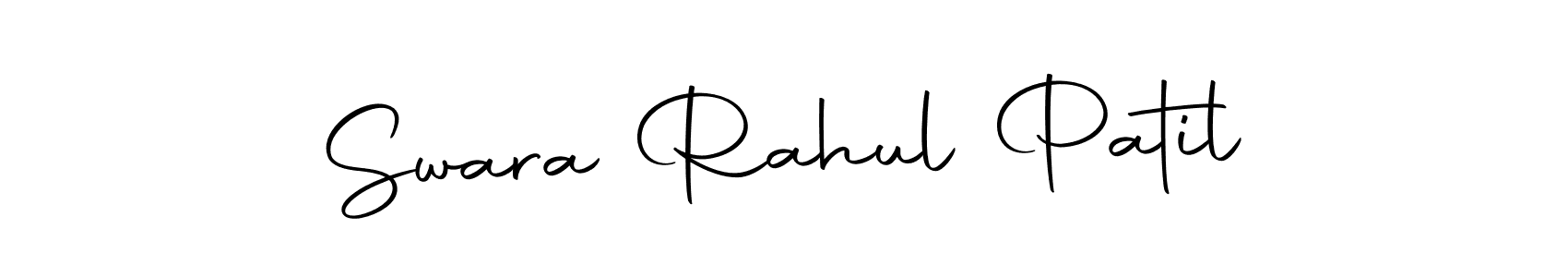 You should practise on your own different ways (Autography-DOLnW) to write your name (Swara Rahul Patil) in signature. don't let someone else do it for you. Swara Rahul Patil signature style 10 images and pictures png