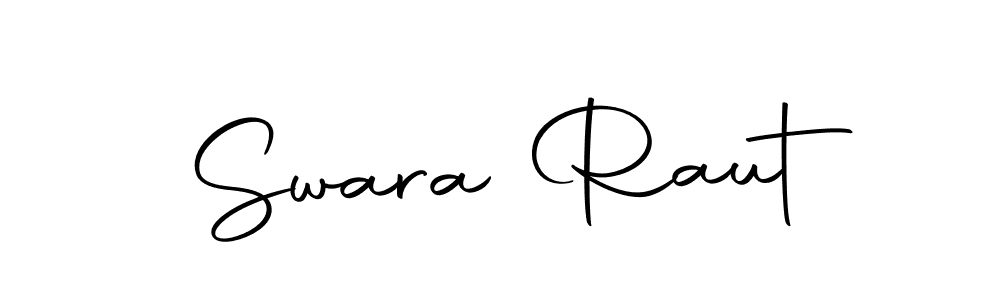 Swara Raut stylish signature style. Best Handwritten Sign (Autography-DOLnW) for my name. Handwritten Signature Collection Ideas for my name Swara Raut. Swara Raut signature style 10 images and pictures png