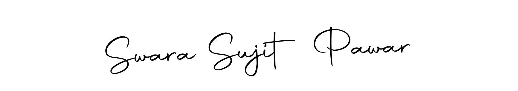 Autography-DOLnW is a professional signature style that is perfect for those who want to add a touch of class to their signature. It is also a great choice for those who want to make their signature more unique. Get Swara Sujit Pawar name to fancy signature for free. Swara Sujit Pawar signature style 10 images and pictures png