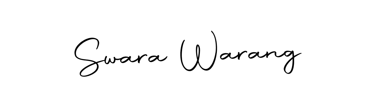 The best way (Autography-DOLnW) to make a short signature is to pick only two or three words in your name. The name Swara Warang include a total of six letters. For converting this name. Swara Warang signature style 10 images and pictures png