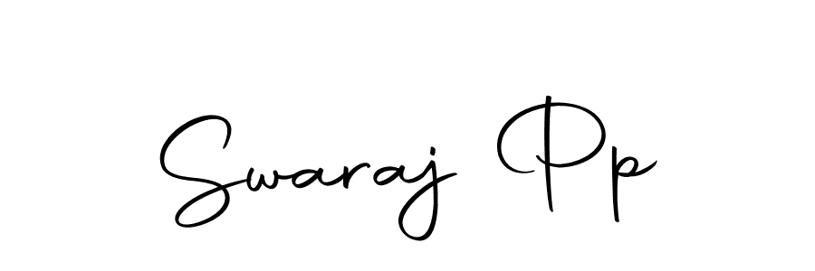 Design your own signature with our free online signature maker. With this signature software, you can create a handwritten (Autography-DOLnW) signature for name Swaraj Pp. Swaraj Pp signature style 10 images and pictures png