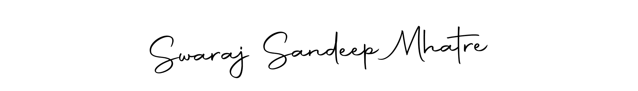 This is the best signature style for the Swaraj Sandeep Mhatre name. Also you like these signature font (Autography-DOLnW). Mix name signature. Swaraj Sandeep Mhatre signature style 10 images and pictures png