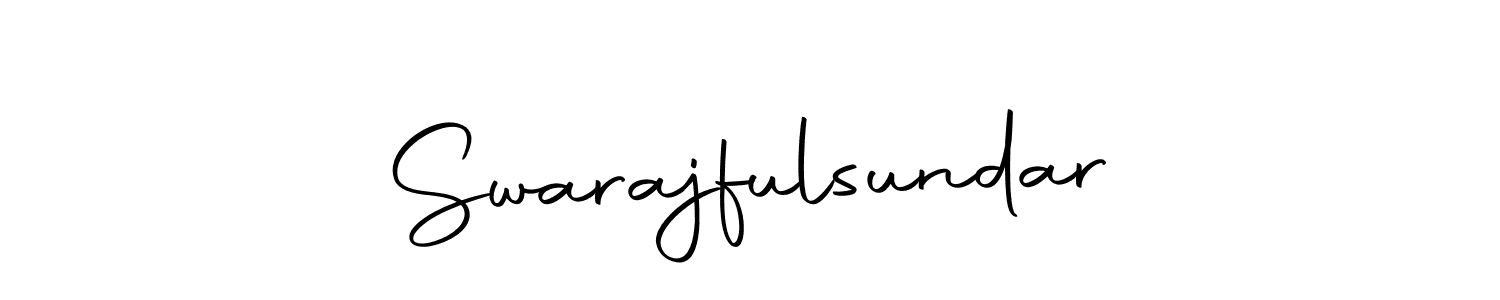Design your own signature with our free online signature maker. With this signature software, you can create a handwritten (Autography-DOLnW) signature for name Swarajfulsundar. Swarajfulsundar signature style 10 images and pictures png