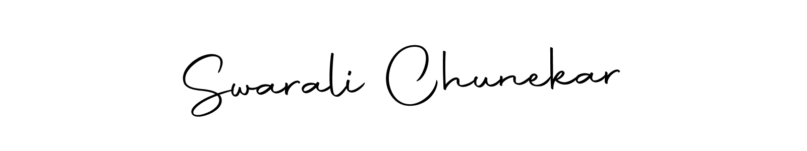 Design your own signature with our free online signature maker. With this signature software, you can create a handwritten (Autography-DOLnW) signature for name Swarali Chunekar. Swarali Chunekar signature style 10 images and pictures png