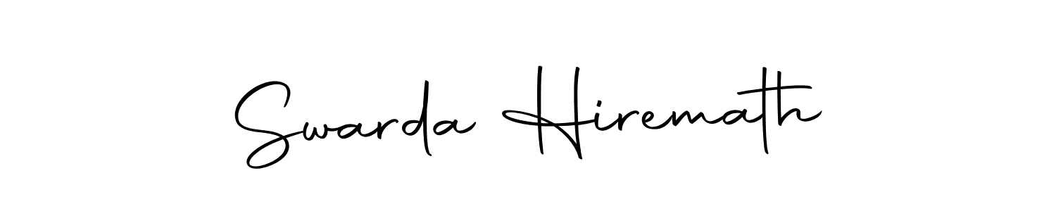 Design your own signature with our free online signature maker. With this signature software, you can create a handwritten (Autography-DOLnW) signature for name Swarda Hiremath. Swarda Hiremath signature style 10 images and pictures png