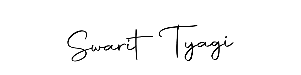 Make a beautiful signature design for name Swarit Tyagi. Use this online signature maker to create a handwritten signature for free. Swarit Tyagi signature style 10 images and pictures png
