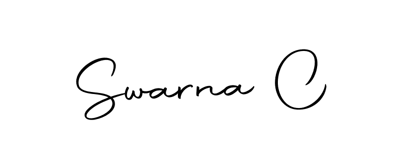 Make a beautiful signature design for name Swarna C. With this signature (Autography-DOLnW) style, you can create a handwritten signature for free. Swarna C signature style 10 images and pictures png
