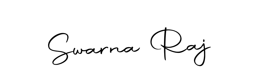 Design your own signature with our free online signature maker. With this signature software, you can create a handwritten (Autography-DOLnW) signature for name Swarna Raj. Swarna Raj signature style 10 images and pictures png