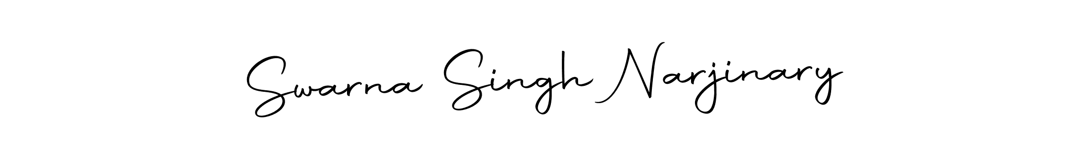 Make a beautiful signature design for name Swarna Singh Narjinary. With this signature (Autography-DOLnW) style, you can create a handwritten signature for free. Swarna Singh Narjinary signature style 10 images and pictures png