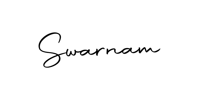 How to make Swarnam signature? Autography-DOLnW is a professional autograph style. Create handwritten signature for Swarnam name. Swarnam signature style 10 images and pictures png