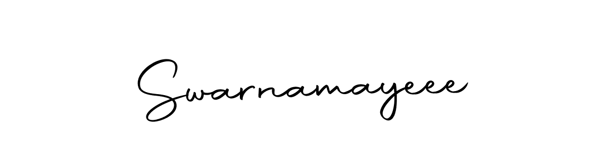 Design your own signature with our free online signature maker. With this signature software, you can create a handwritten (Autography-DOLnW) signature for name Swarnamayeee. Swarnamayeee signature style 10 images and pictures png