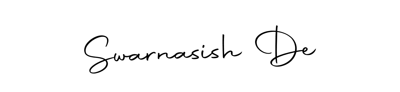 Design your own signature with our free online signature maker. With this signature software, you can create a handwritten (Autography-DOLnW) signature for name Swarnasish De. Swarnasish De signature style 10 images and pictures png