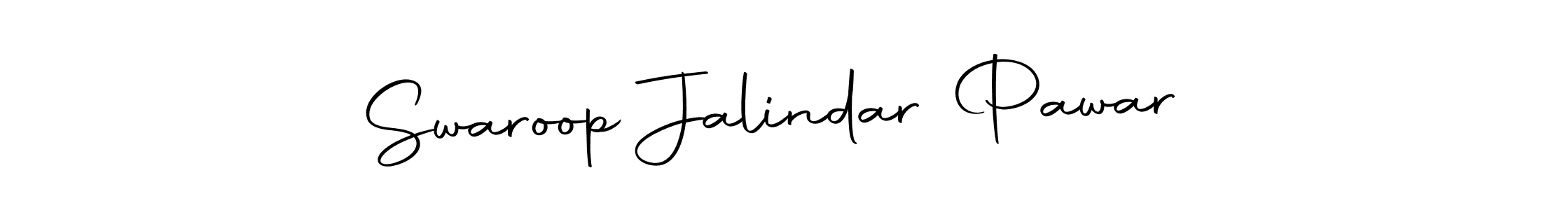 Use a signature maker to create a handwritten signature online. With this signature software, you can design (Autography-DOLnW) your own signature for name Swaroop Jalindar Pawar. Swaroop Jalindar Pawar signature style 10 images and pictures png