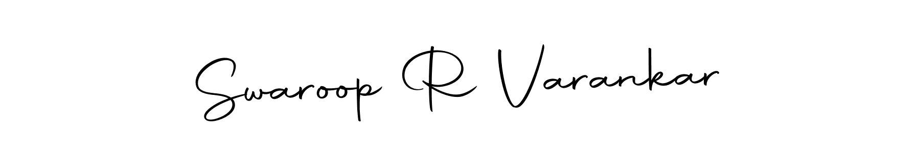 It looks lik you need a new signature style for name Swaroop R Varankar. Design unique handwritten (Autography-DOLnW) signature with our free signature maker in just a few clicks. Swaroop R Varankar signature style 10 images and pictures png