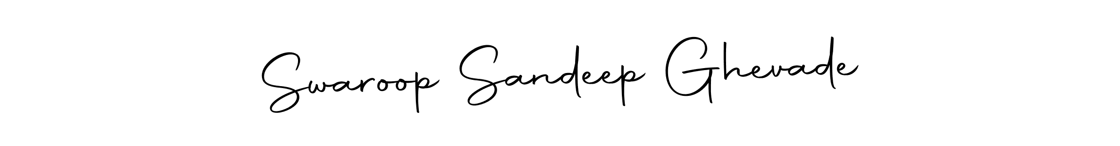 Make a short Swaroop Sandeep Ghevade signature style. Manage your documents anywhere anytime using Autography-DOLnW. Create and add eSignatures, submit forms, share and send files easily. Swaroop Sandeep Ghevade signature style 10 images and pictures png