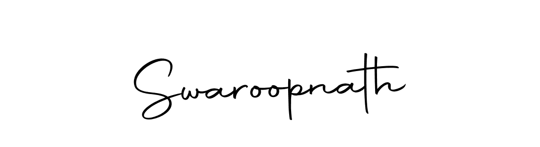 Make a beautiful signature design for name Swaroopnath. Use this online signature maker to create a handwritten signature for free. Swaroopnath signature style 10 images and pictures png