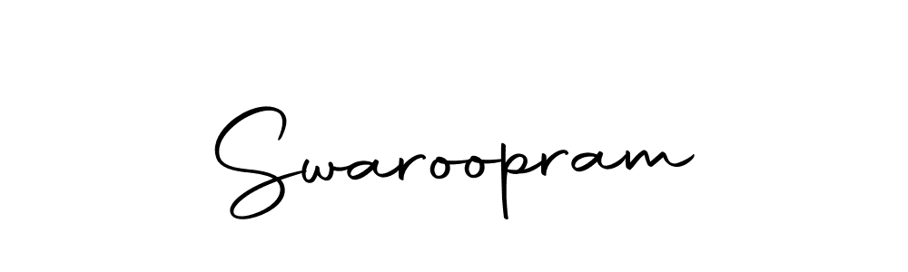 Create a beautiful signature design for name Swaroopram. With this signature (Autography-DOLnW) fonts, you can make a handwritten signature for free. Swaroopram signature style 10 images and pictures png
