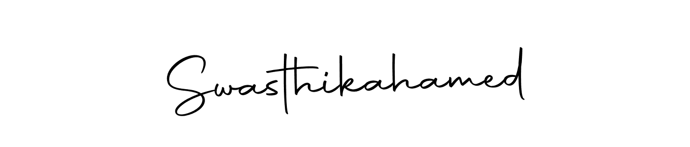 It looks lik you need a new signature style for name Swasthikahamed. Design unique handwritten (Autography-DOLnW) signature with our free signature maker in just a few clicks. Swasthikahamed signature style 10 images and pictures png