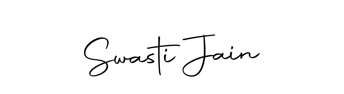 Make a beautiful signature design for name Swasti Jain. With this signature (Autography-DOLnW) style, you can create a handwritten signature for free. Swasti Jain signature style 10 images and pictures png