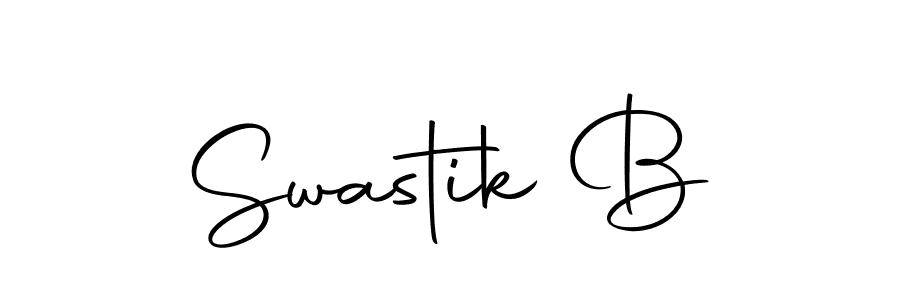 How to make Swastik B name signature. Use Autography-DOLnW style for creating short signs online. This is the latest handwritten sign. Swastik B signature style 10 images and pictures png